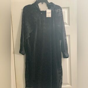 Forever 21 Black lace overlay slip dress